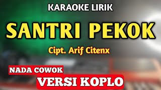 SANTRI PEKOK KARAOKE KOPLO NADA COWOK PRIA  Tobat kapok lombok kadang lurus kadang menggok [upl. by Suiram]