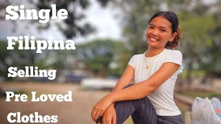 beautiful Single Filipina Selling Pre Loved Clothes In The Philippines [upl. by Nona]