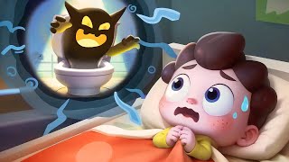 Monster in the Toilet  Spooky Monster  Kids Songs  Good Habits  Neos World  BabyBus [upl. by Casilde]