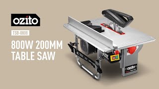 Ozito 800W 200mm Table Saw TSB0808 [upl. by Hanafee995]