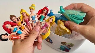 Looking For Disney Princess Mix Rainbow Dress 9 MYSTERY SURPRISES Dolls Satisfying Video ASMR [upl. by Bihas]