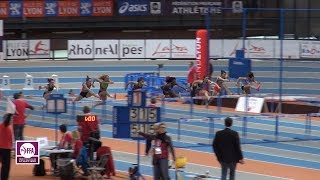 Lyon 2017  Finale 60 m haies Espoirs F Laura Valette en 816 [upl. by Dust]