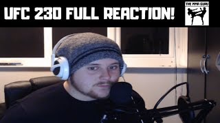 UFC 230 CORMIER VS LEWIS FULL REACTION [upl. by Ahcim438]