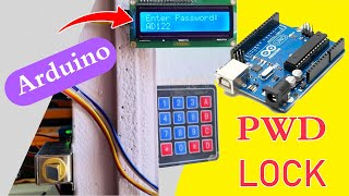 PasswordBased Door Lock System Using Arduino and Keypad [upl. by Esinaej]