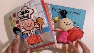 💸toy asmr💸 25 minutes Fabric book📚ASMR 헝겊책 [upl. by Amelia553]