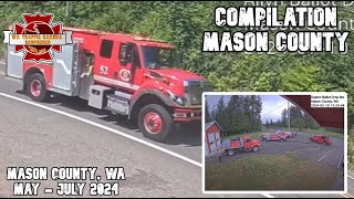 MASON COUNTY FIRE Apparatus stations and responses  Volume 5 [upl. by Vivyan]