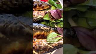 Fish grilled cookingvideo viralshort leafyvegitables pianomusic [upl. by Aleacem]