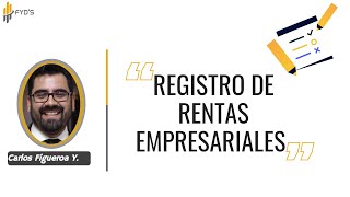 Taller quotRegistro De Rentas Empresarialesquot [upl. by Rheims]