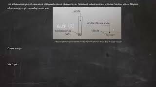 Na schemacie przedstawiono doświadczenie chemiczne Badanie właściwości wodorotlenku sodu Napisz [upl. by Prochoras908]
