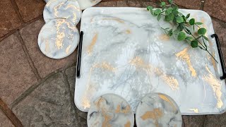 How to get the perfect Marble Effect using Resin [upl. by Adrea]