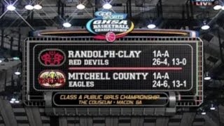 Mitchell County vs RandolphClay  GHSA BBall Finals 1A Girls  March 6 2014 [upl. by Trinee314]