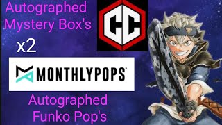 Mystery Box Autographed Pops PLUS more signed pops from Monthlypops ASTA [upl. by Eikciv]