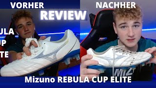 Mizuno REBULA CUP ELITE REVIEW  Fußballschuh Review Deutsch [upl. by Autrey]