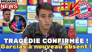 🚨BARÇA PERD UN AUTRE DÉFENSEUR FACE AU BAYERN 😱 [upl. by Lull265]