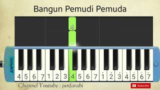 Bangun Pemudi Pemuda  not pianika [upl. by Culhert993]