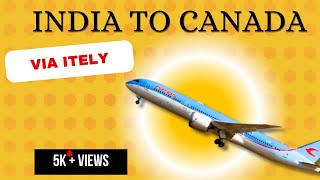 India🇮🇳to canada 🇨🇦  ✈️ Neos airlineAmritsar to canada [upl. by Navonod]