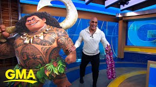 Dwayne Johnson talks Moana 2 [upl. by Melli11]