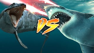 Megalodon VS Mosasaurus  Who Would Win [upl. by Gurolinick]