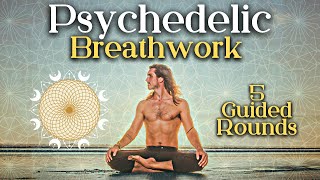 Gratitude Psychedelic Breathwork I 5 Rounds of Guided Rhythmic Breathing to Feel Peace [upl. by Procto]