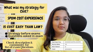 ICAI SPOM COST Set B  How to clear SPOM in 5 days if never studied before Exam Review spom icai [upl. by Hadeehuat363]