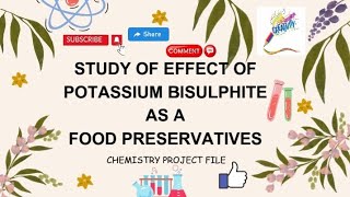 Study Of Effects Of Potassium Bisulphite As a Food PreservativesChemistry Project File [upl. by Notnirb]