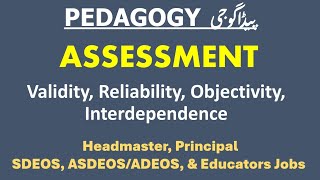 Pedagogy Mcqs  Assessment  Validity  Reliability education fpsc [upl. by Lambart]