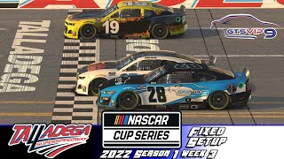 iRacing NASCAR Cup Series A Fixed  Talladega Superspeedway [upl. by Giesecke]