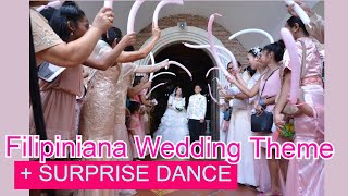 Filipiniana Wedding theme and Surprise Wedding Dance [upl. by Nairrod]