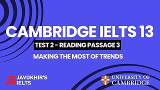 Making the most of trends  Cambridge IELTS 13 Test 2 Reading Passage 3 [upl. by Gytle]