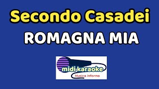 Secondo Casadei  ROMAGNA MIA  karaoke [upl. by Llij]