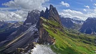 Dolomites Italy 4K • Scenic Relaxation Film with Nature Video Ultra HD [upl. by Sapowith292]