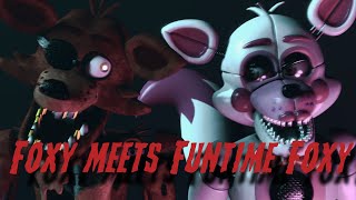 SFM FNaF Foxy meets Funtime Foxy [upl. by Northrop]