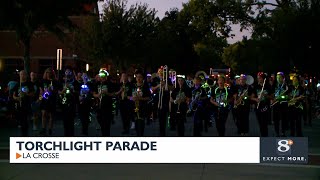 La Crosse Oktoberfest lights up the North side with the annual Torchlight parade [upl. by Lynnell]