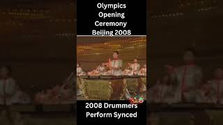 Beijing Olympics Opening Ceremony 2008 Drum Beat of 2008 Drummers olympics 2008 beijingolympics [upl. by Edak]