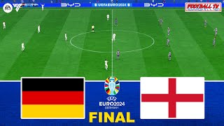 GERMANY vs ENGLAND  UEFA EURO 2024 FINAL  Full Match All Goals  FC 24 Gameplay [upl. by Ozneral]