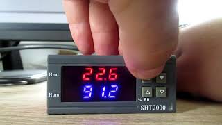 SHT2000 temperature controller manual settings guide [upl. by Liarret474]