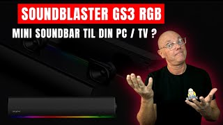 Soundblaster GS3 Mini RGB Soundbar  God value for Money [upl. by Uehttam9]