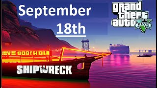 GTA V Online Shipwreck Location For September 18 2024 [upl. by Hollyanne251]