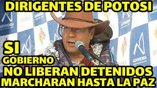 DRIGENTES DE POTOSI DIGAN LO QUE DIGAN EVO MORALES SIGUE SIENDO PRESIDENTE DEL MASIPSP [upl. by Essined590]