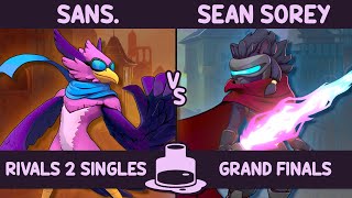 The Inkwell GRAND FINALS  sans Wrastor vs Sean Sorey Clairen  Rivals of Aether II [upl. by Mckenzie]