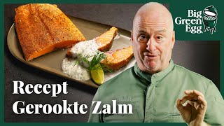 De ultieme gerookte zalm met dillesaus  Big Green Egg Recept [upl. by Chere]