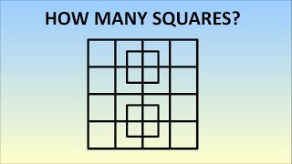 How To Solve quotHow Many Squares Are In This Picturequot  Learn The Formula [upl. by Rramel364]