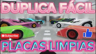 como duplicar carro en GTA PLACAS LIMPIAS SIN PERDER LA MULE [upl. by Aneekal]