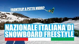 Nazionale Italiana di SNOWBOARD FREESTYLE  Giornata in Snowpark allAlpe di Siusi SnowVLOG ITA [upl. by Carney400]