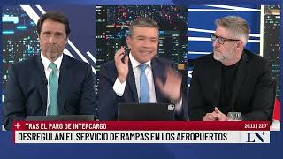 Desregulan el servicio de rampas en los aeropuertos quotEl pase 2024quot entre Feinmann y Pablo Rossi [upl. by Haldeman65]