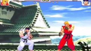 SFIII 3rd Strike  Ken Nomuhyon vs Ryu Magu [upl. by Annaek934]