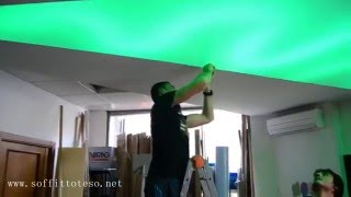 AampA Soffitto Teso 3  Traslucido  RGB [upl. by Ennovyahs]