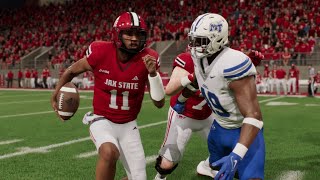 Middle Tennessee vs Jacksonville State NCAA Football 1023 Full Highlights College Football 25 Sim [upl. by Moritz679]