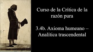 34b Axioma humeano  Analítica trascendental [upl. by Melgar]