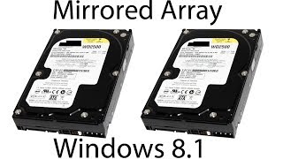 How to Set up a Mirrored Array in Windows 81 [upl. by Yrailih]